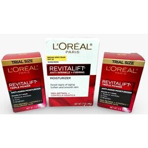 L'Oreal Paris Revitalift Anti-Wrinkle & Firming Moisturizer + 2 Trial TSA Travel